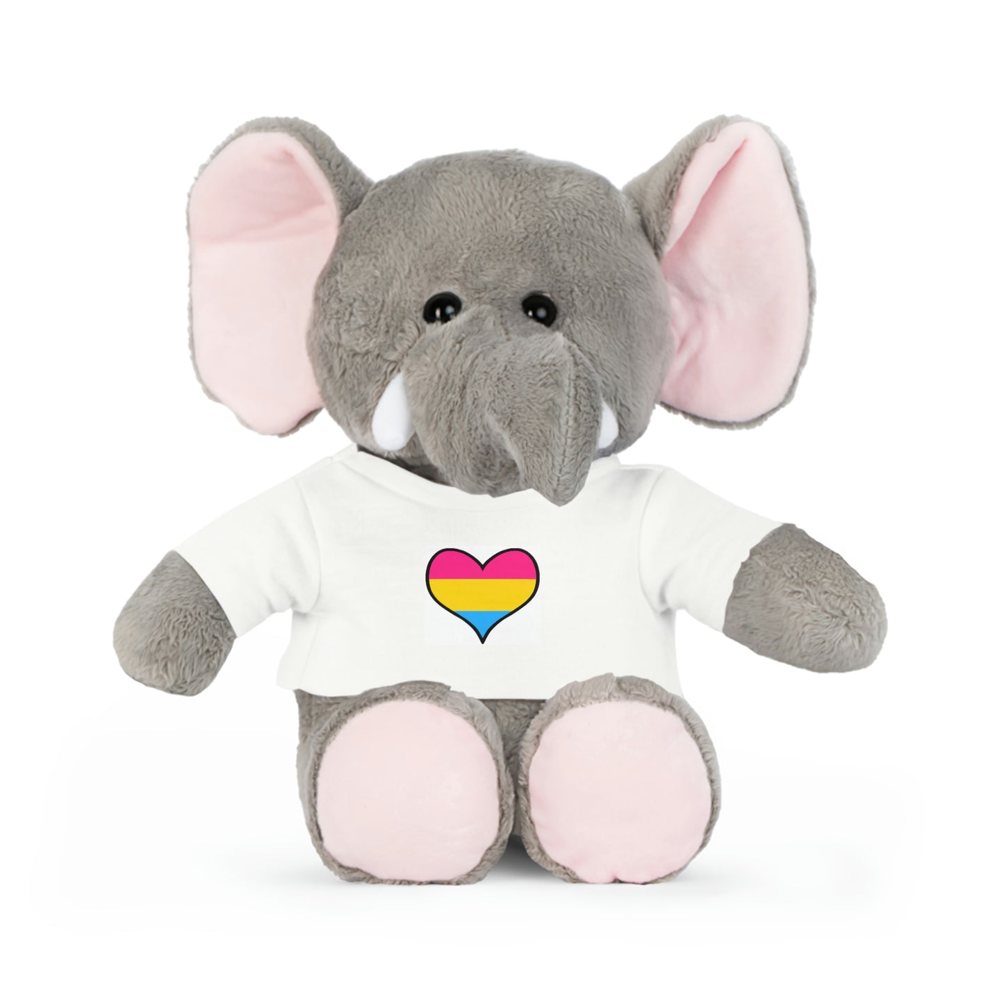 Plush Toys with Pansexual Flag T-Shirt