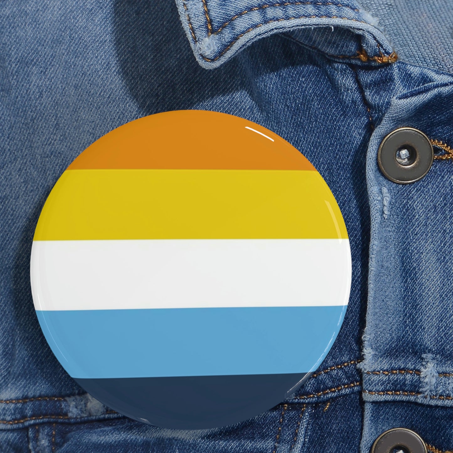 Aroace Pride Flag Round Pins