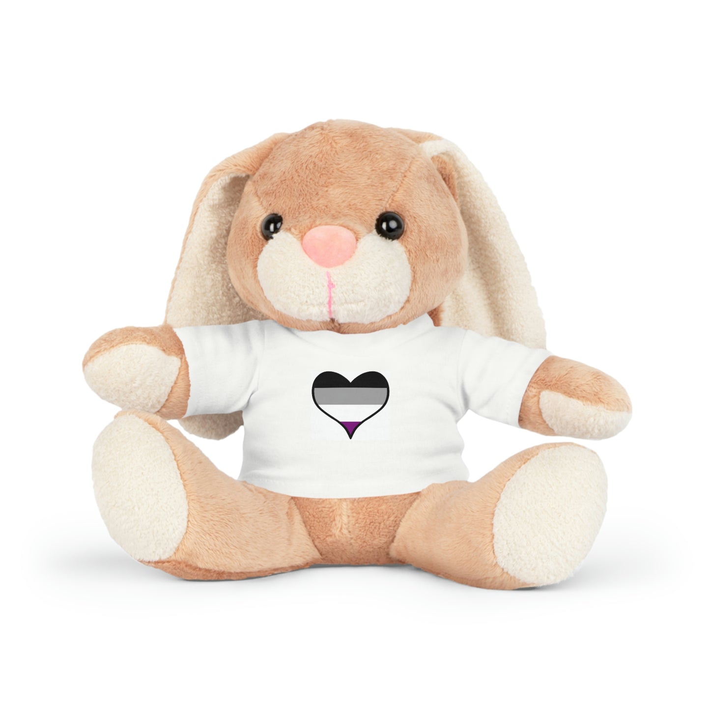 Plush Toys with Asexual Flag T-Shirt