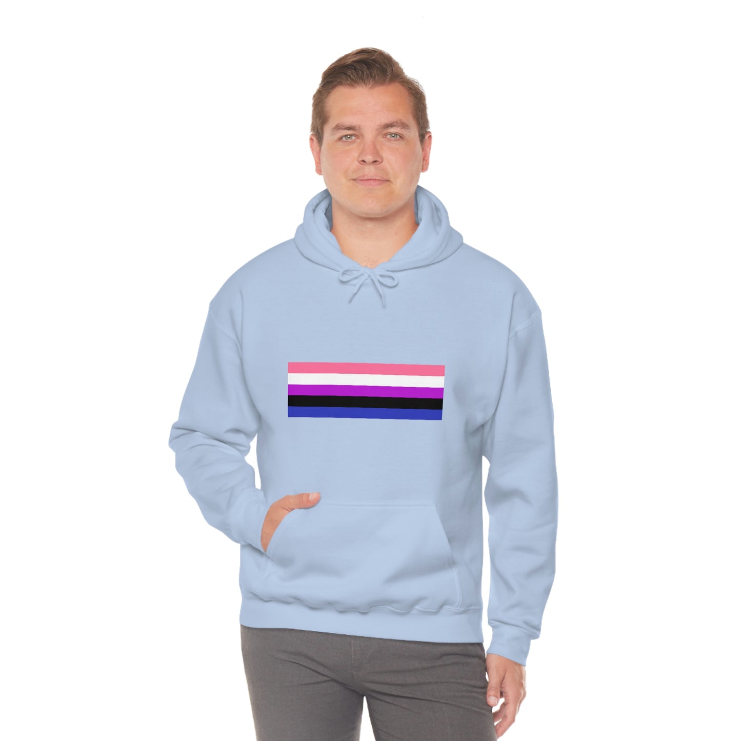 Genderfluid Flag Hooded Sweatshirt