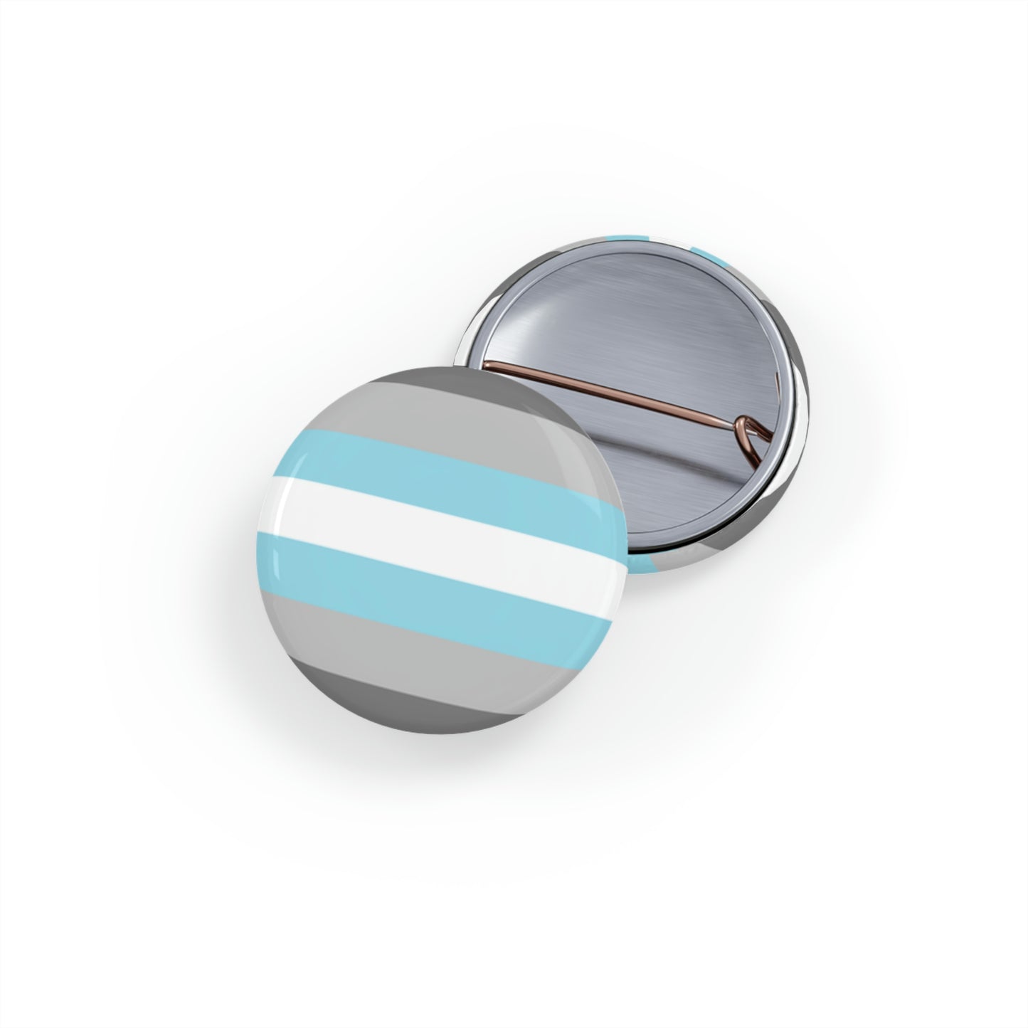 Demiboy Pride Flag Round Pins