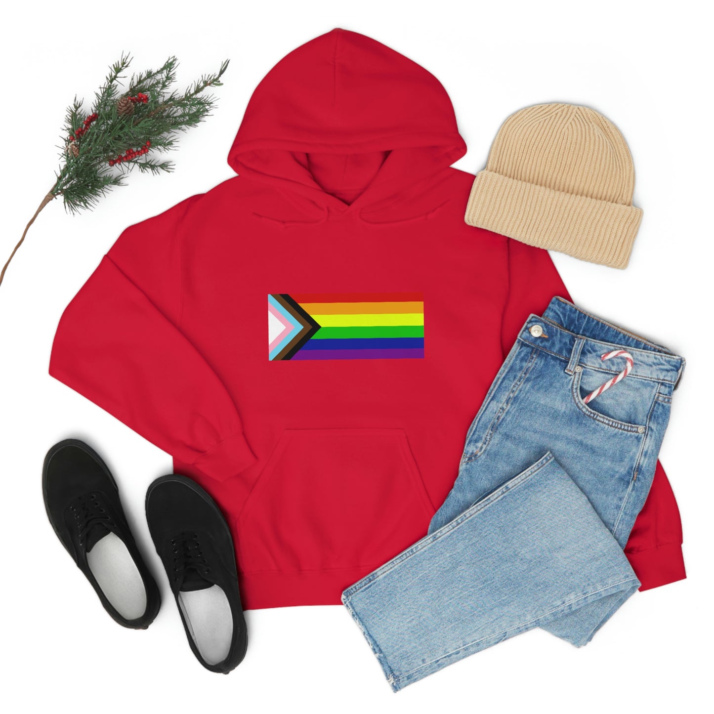 Progress Pride Flag Hooded Sweatshirt