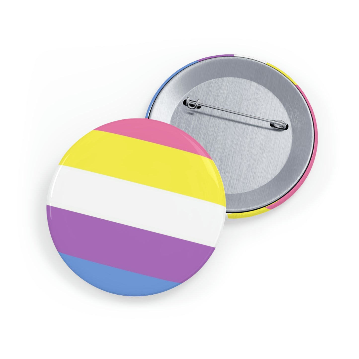 Bigender Pride Flag Round Pins