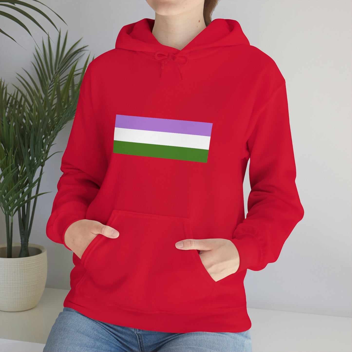 Genderqueer Flag Hooded Sweatshirt