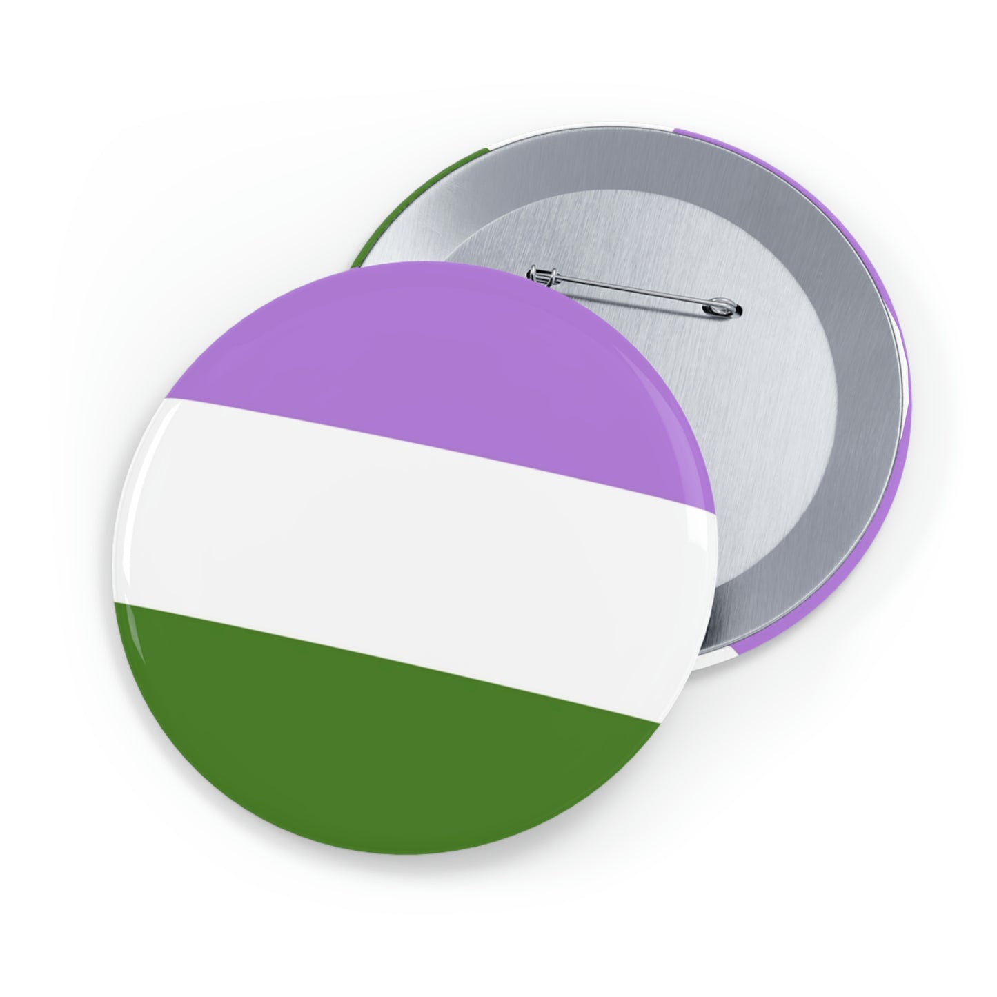 Genderqueer Pride Flag Round Pins