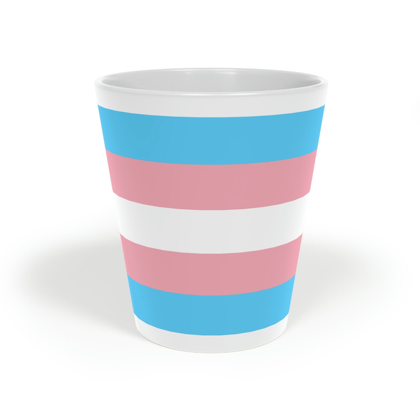 Transgender Pride Flag Latte Mug, 12oz