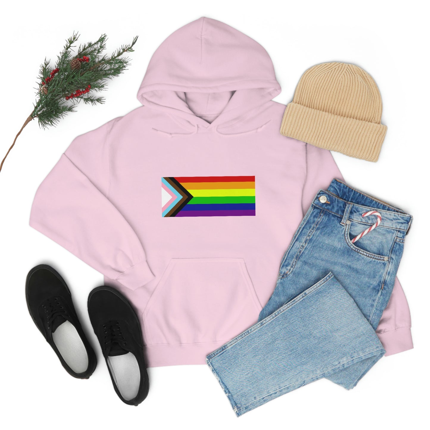 Progress Pride Flag Hooded Sweatshirt