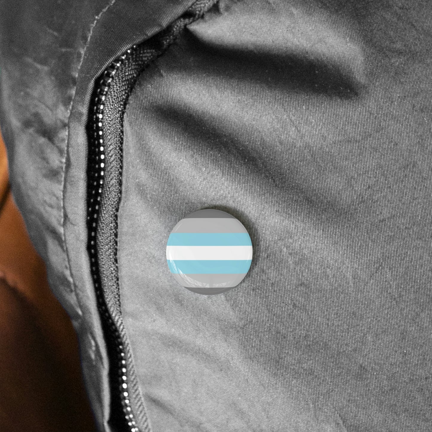 Demiboy Pride Flag Round Pins