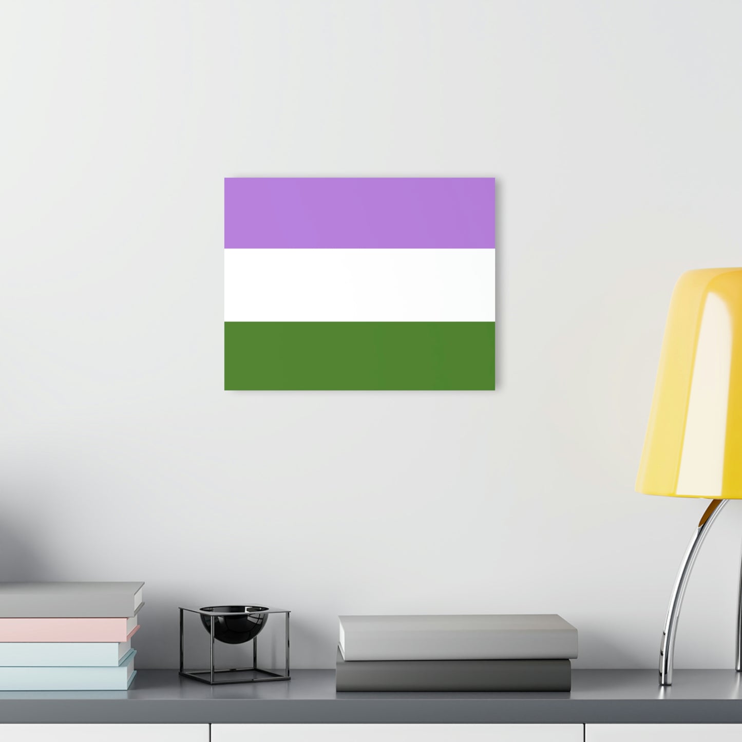 Genderqueer Acrylic Prints (with French Cleat Hanging)