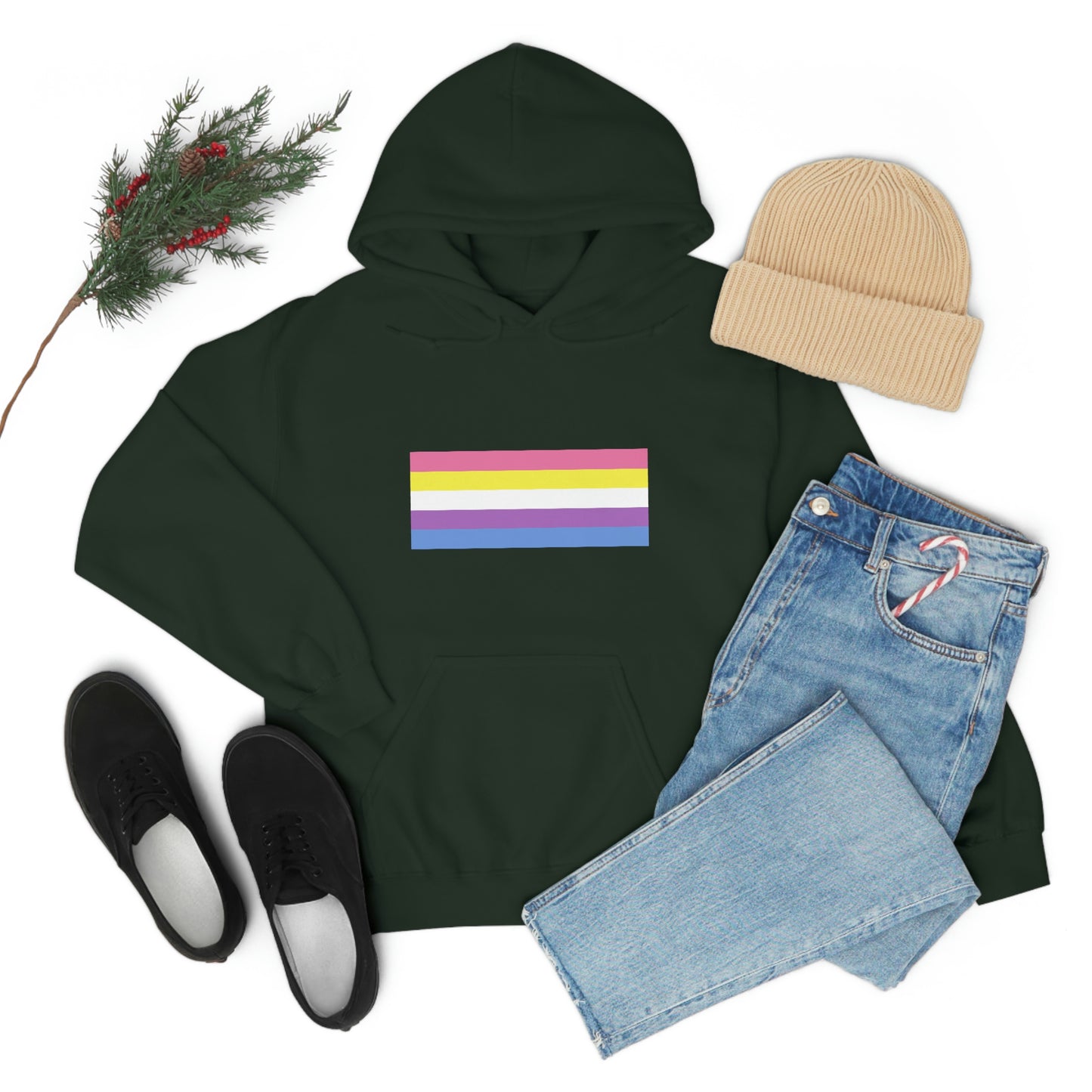 Bigender Flag Hooded Sweatshirt