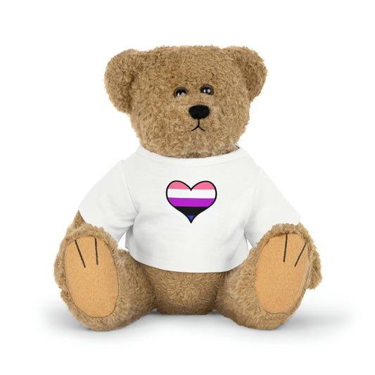 Plush Toys with Genderfluid Flag T-Shirt