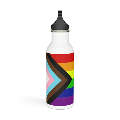 Progress Pride Flag Stainless Steel Water Bottle