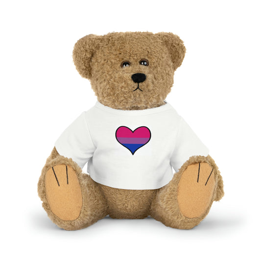 Plush Toys with Bisexual Flag T-Shirt