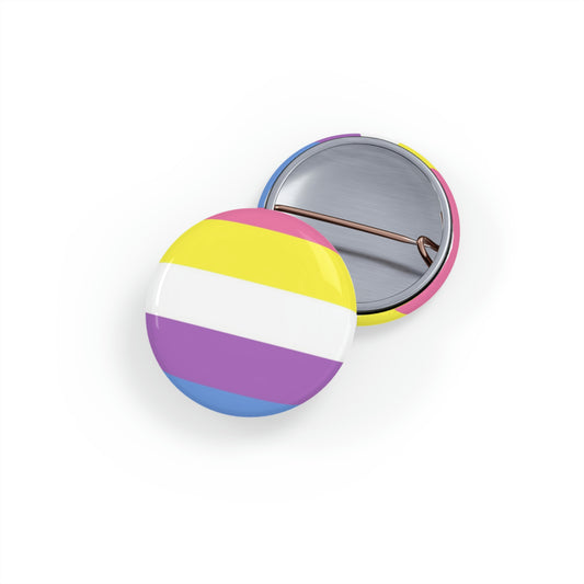 Bigender Pride Flag Round Pins