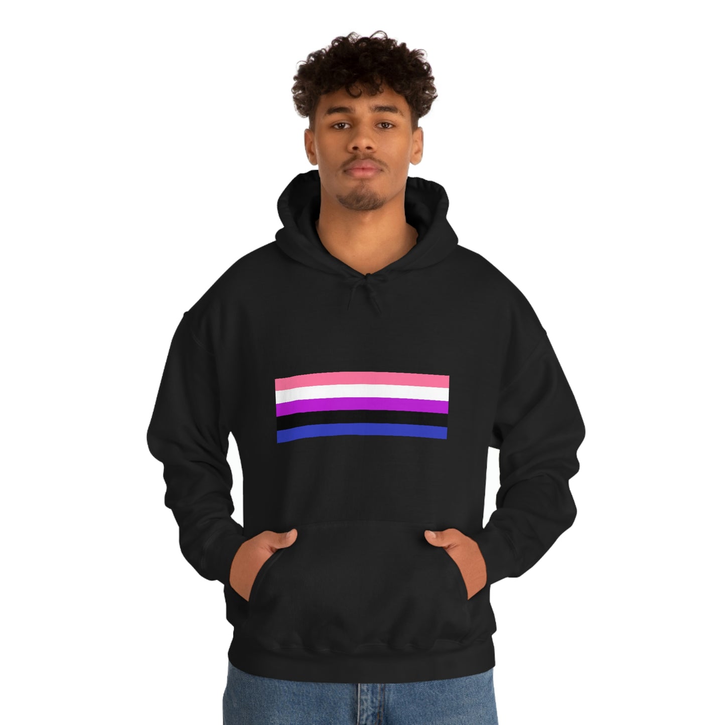 Genderfluid Flag Hooded Sweatshirt