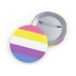 Bi-Gender Pride Flag Round Pins