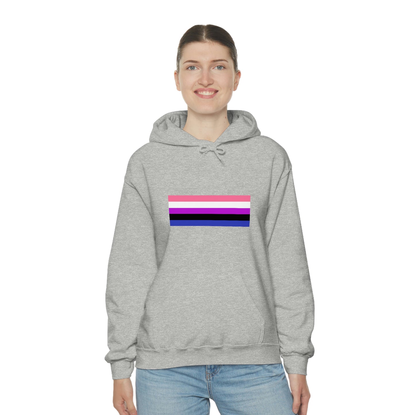 Genderfluid Flag Hooded Sweatshirt