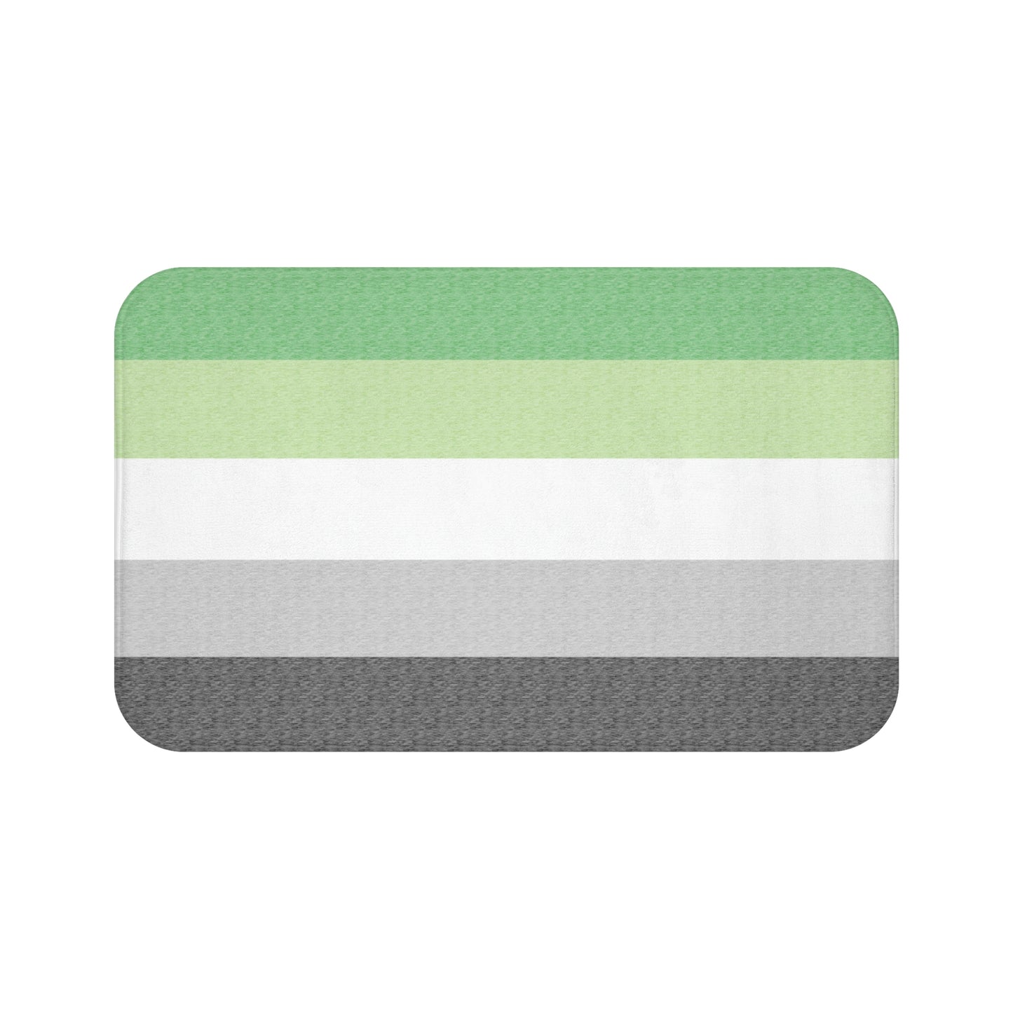 Aromantic Flag Bath Mat, pencil crayon colours