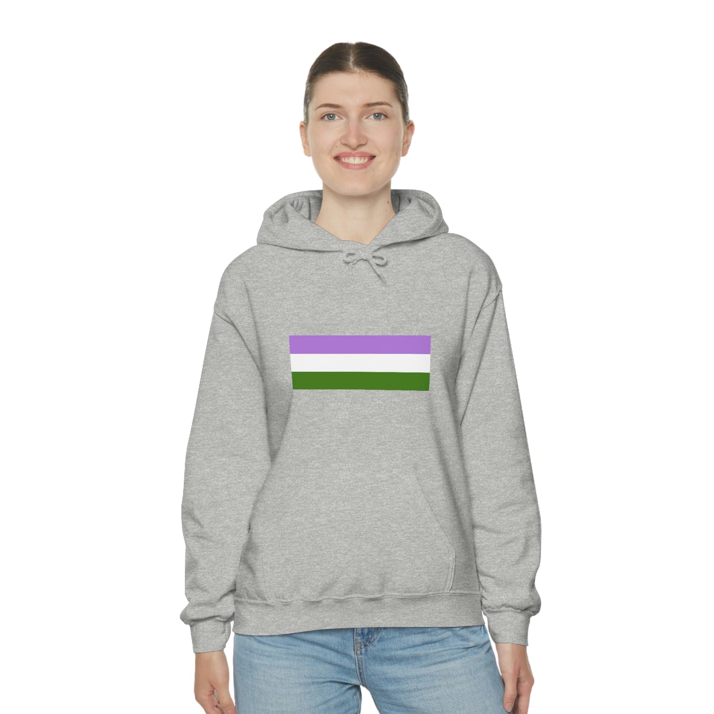 Genderqueer Flag Hooded Sweatshirt