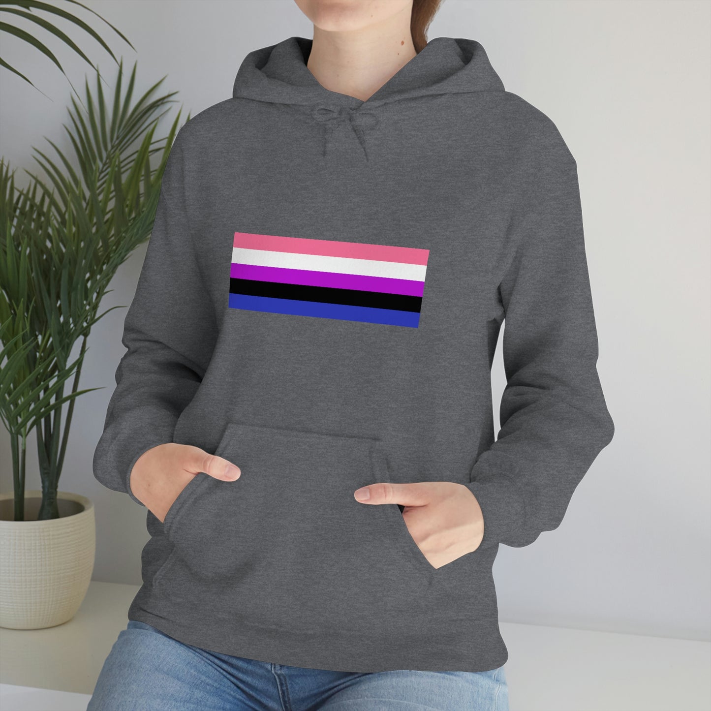 Genderfluid Flag Hooded Sweatshirt