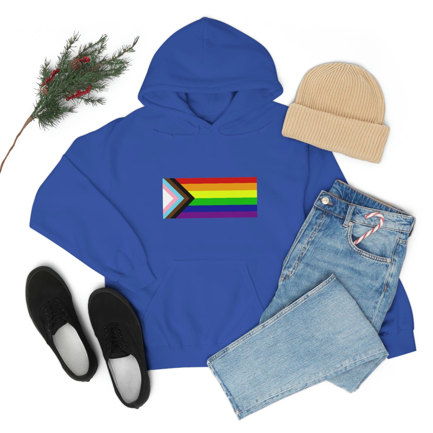 Progress Pride Flag Hooded Sweatshirt