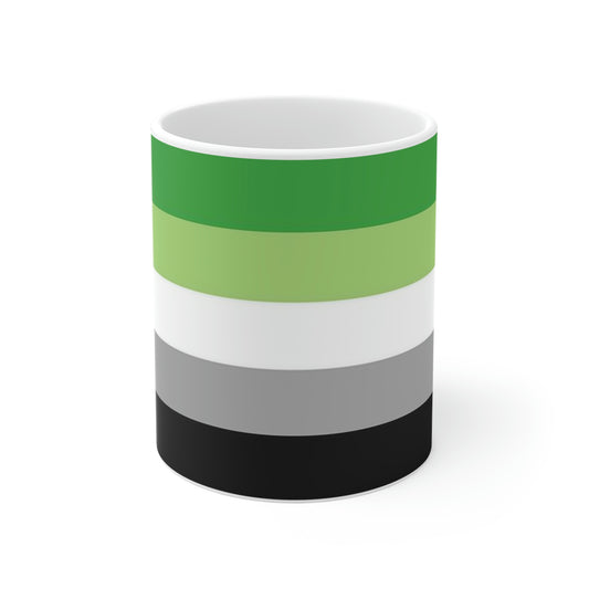 Aromantic Pride Flag Mug (11oz\15oz\20oz)