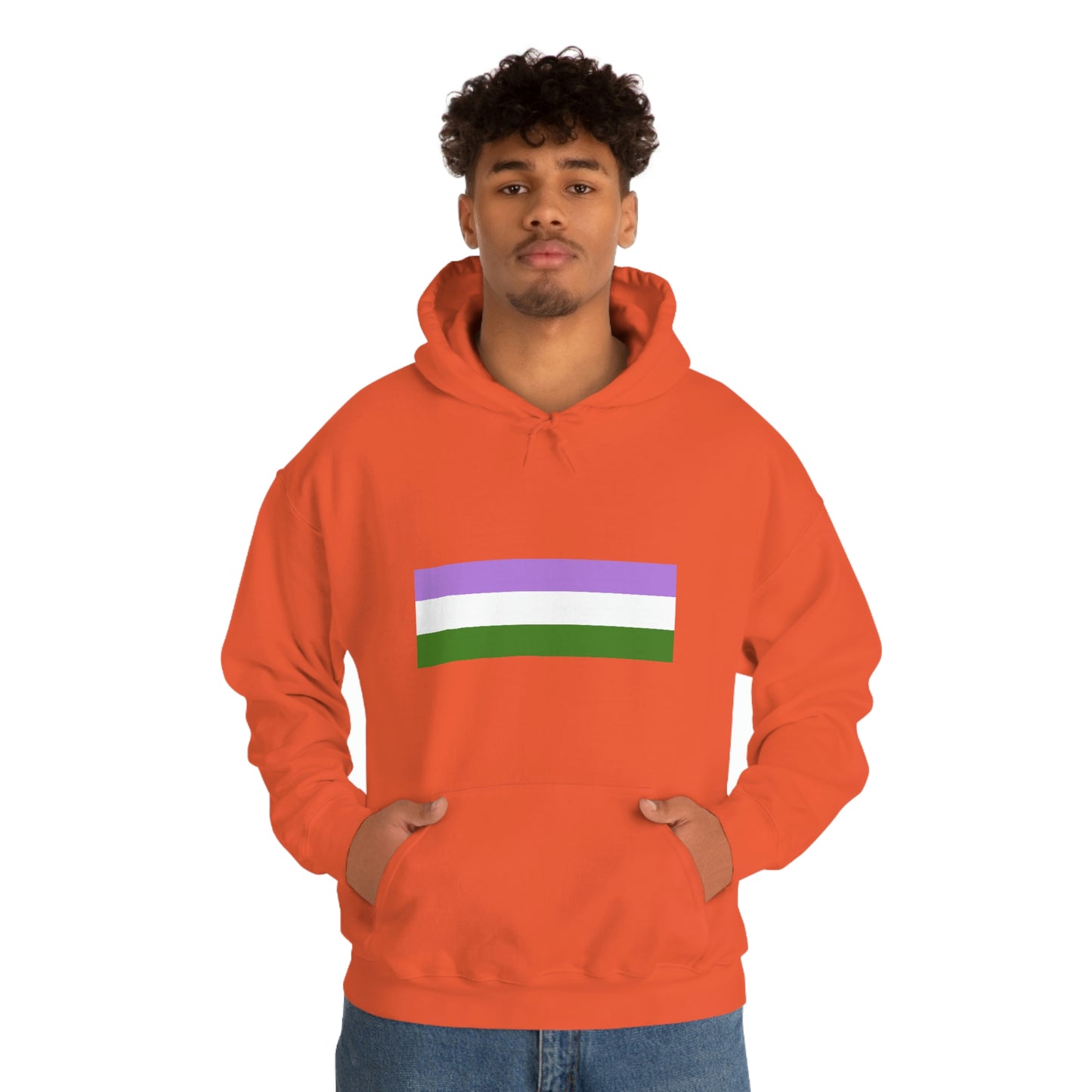 Genderqueer Flag Hooded Sweatshirt