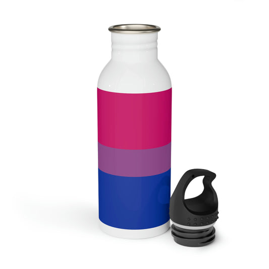 Bisexual Pride Flag Stainless Steel Water Bottle