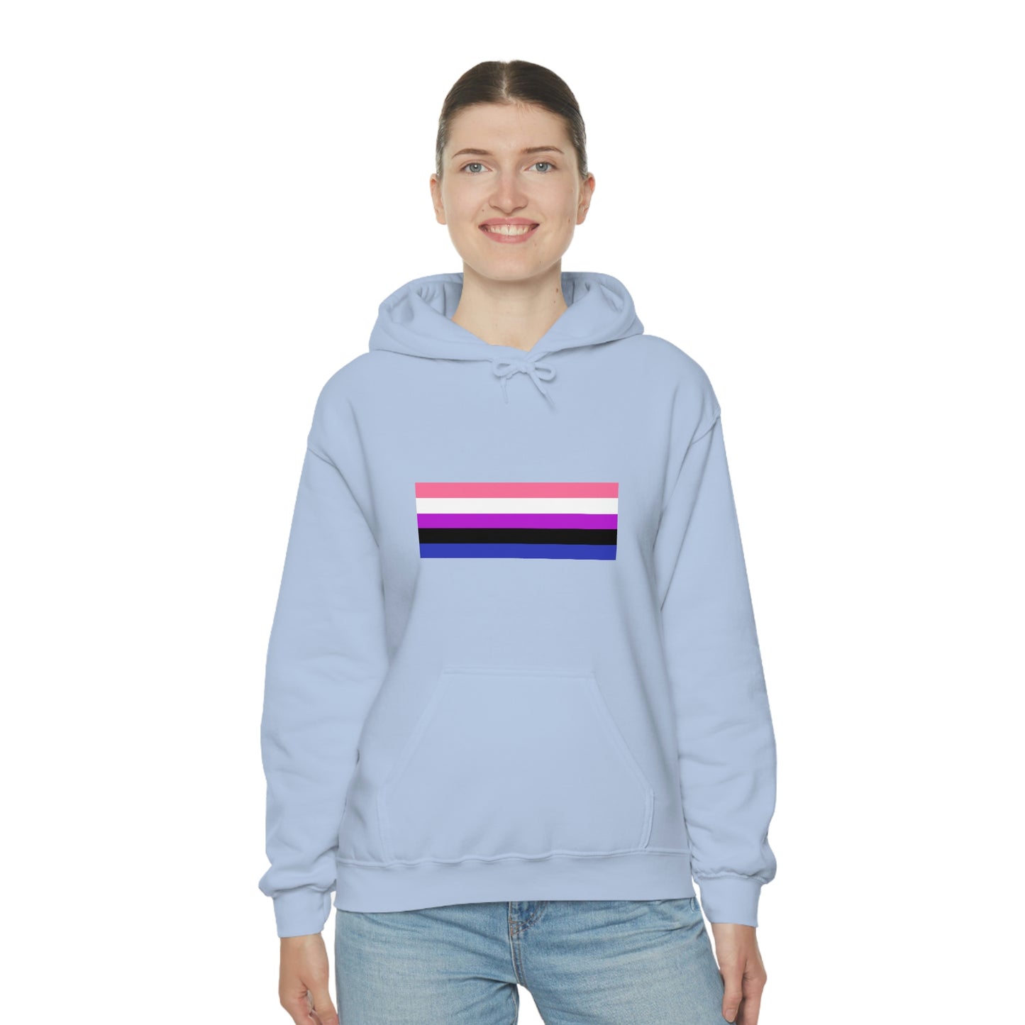 Genderfluid Flag Hooded Sweatshirt