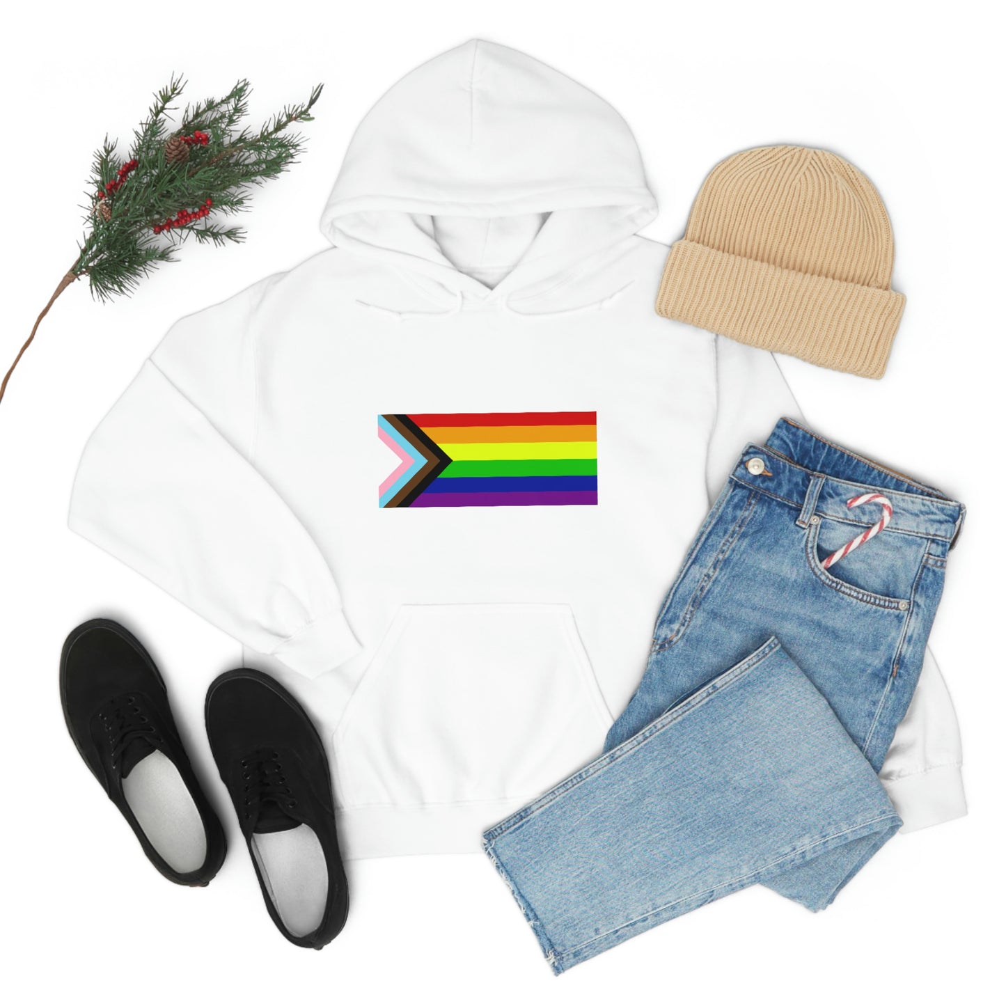 Progress Pride Flag Hooded Sweatshirt