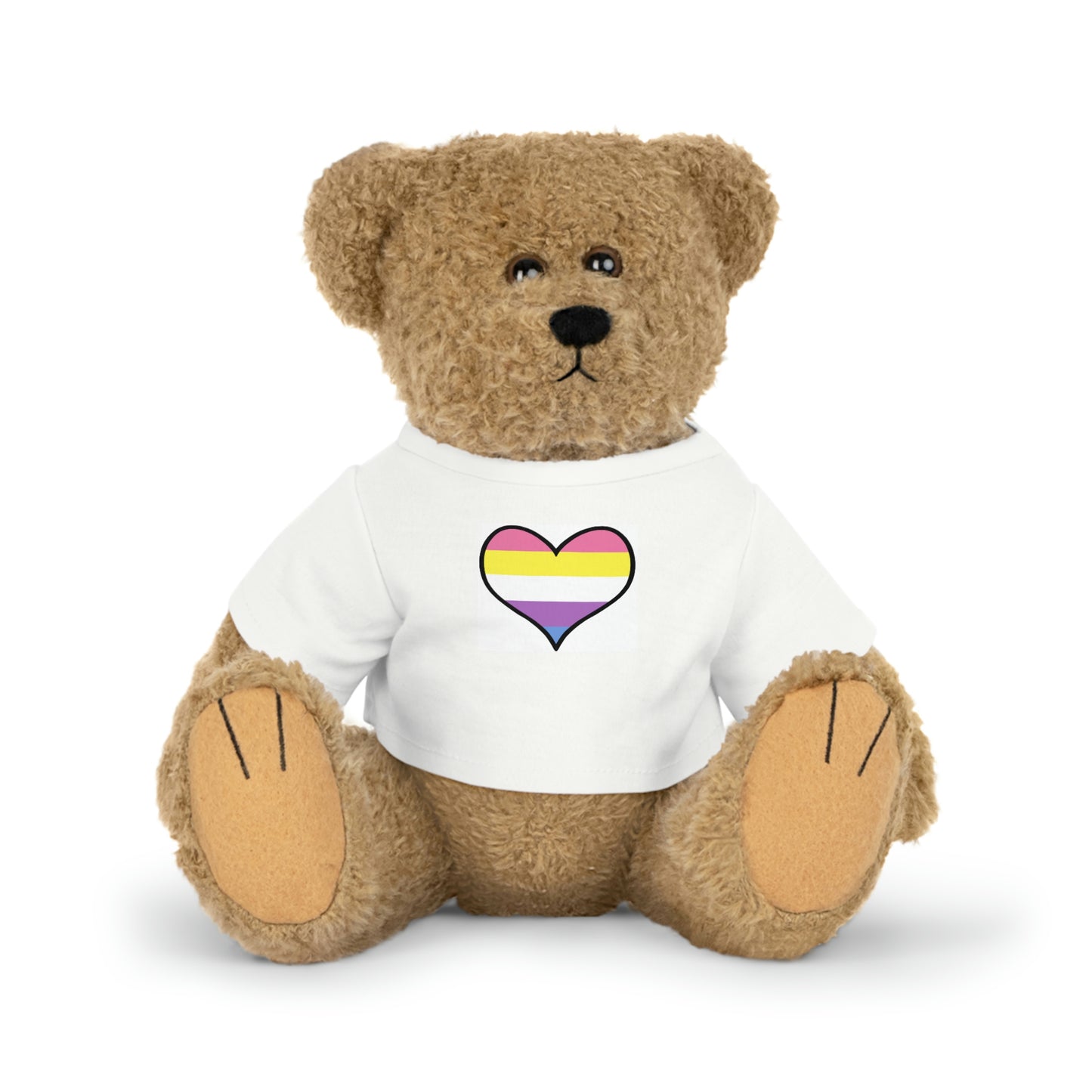 Plush Toys with Bigender Flag T-Shirt