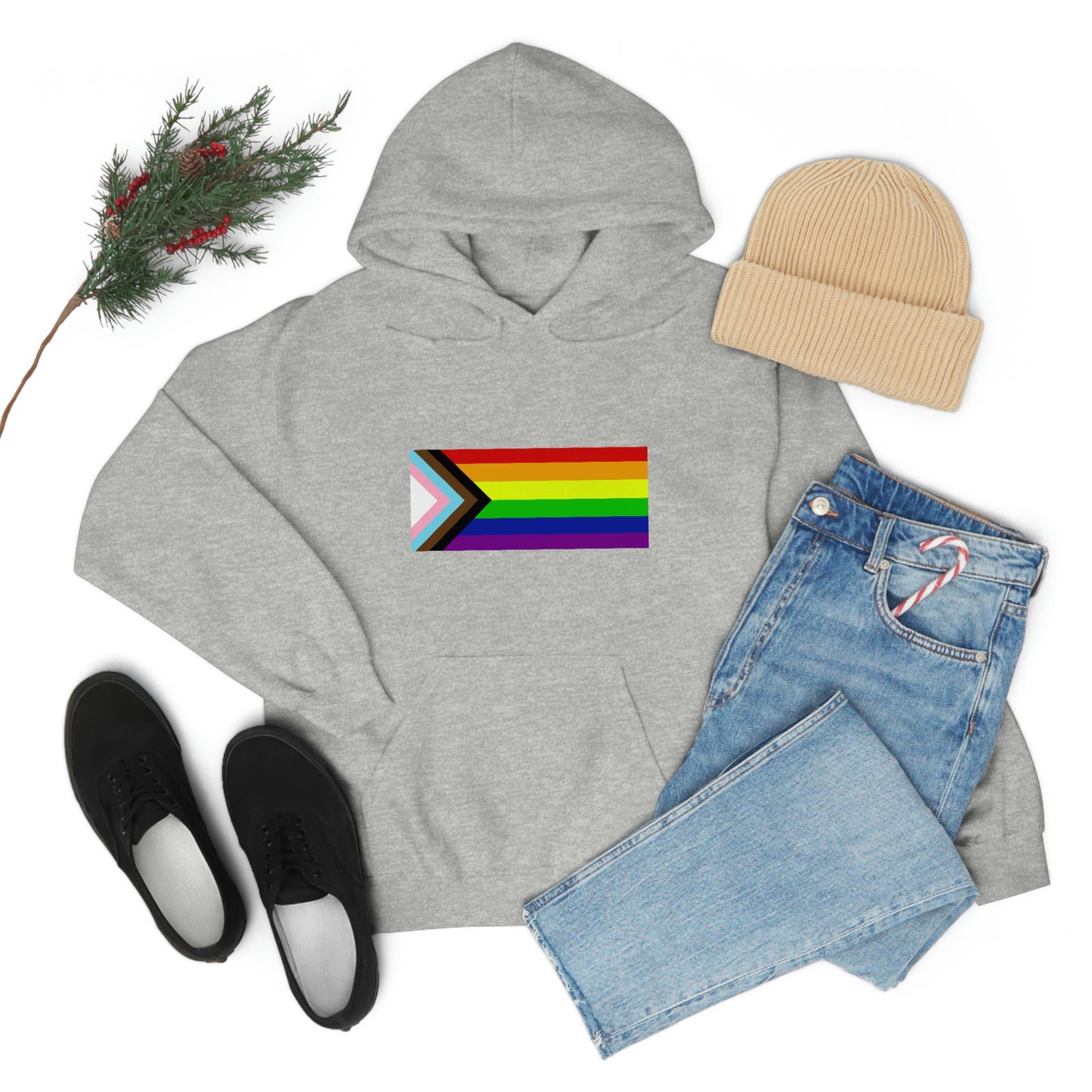 Progress Pride Flag Hooded Sweatshirt