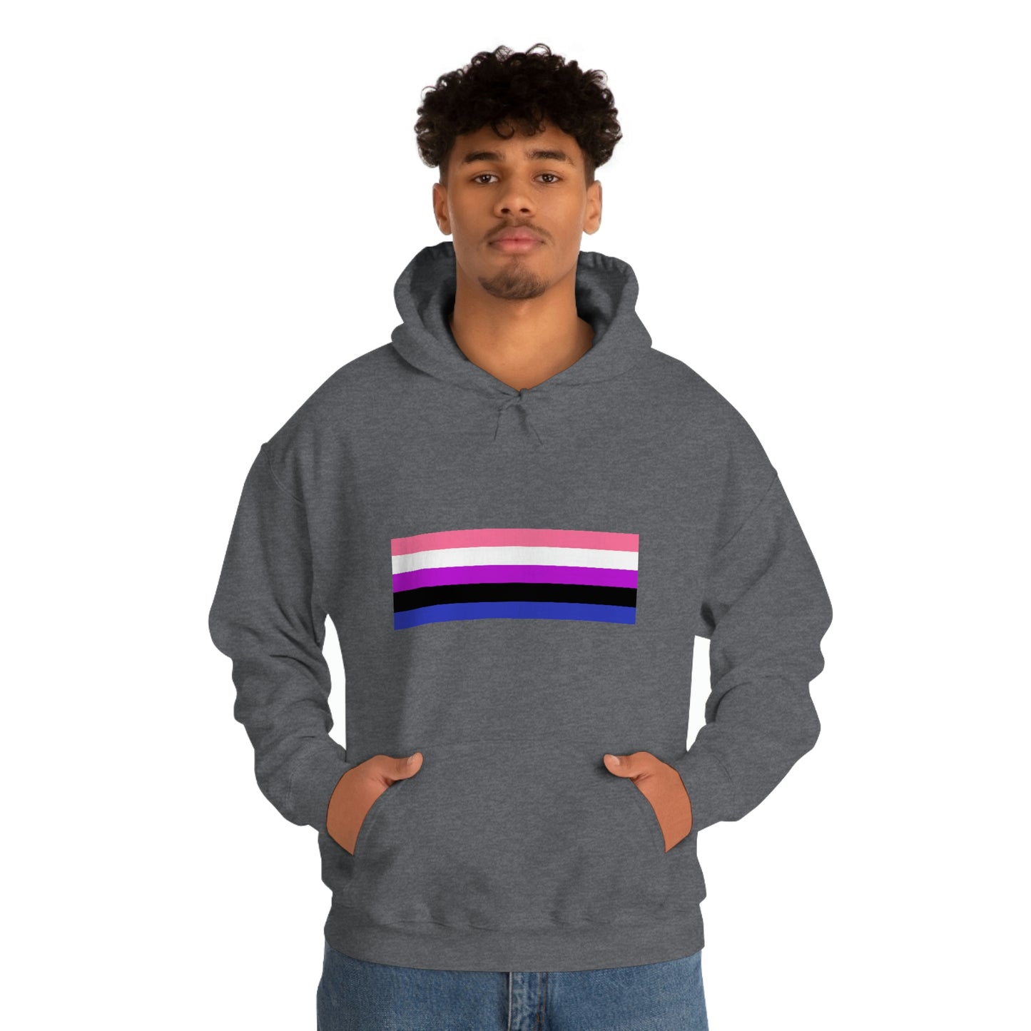 Genderfluid Flag Hooded Sweatshirt