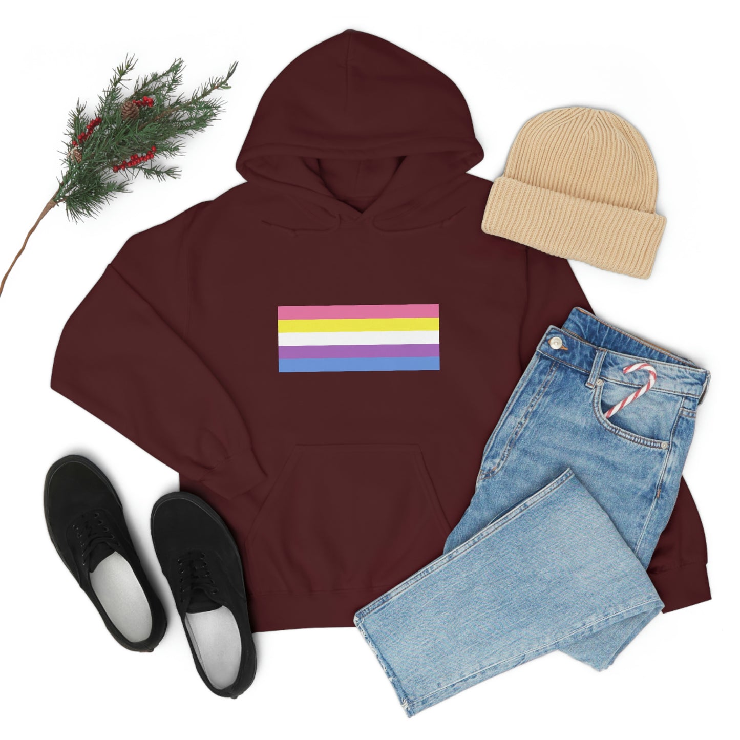 Bigender Flag Hooded Sweatshirt