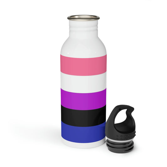 Genderfluid Pride Flag Stainless Steel Water Bottle