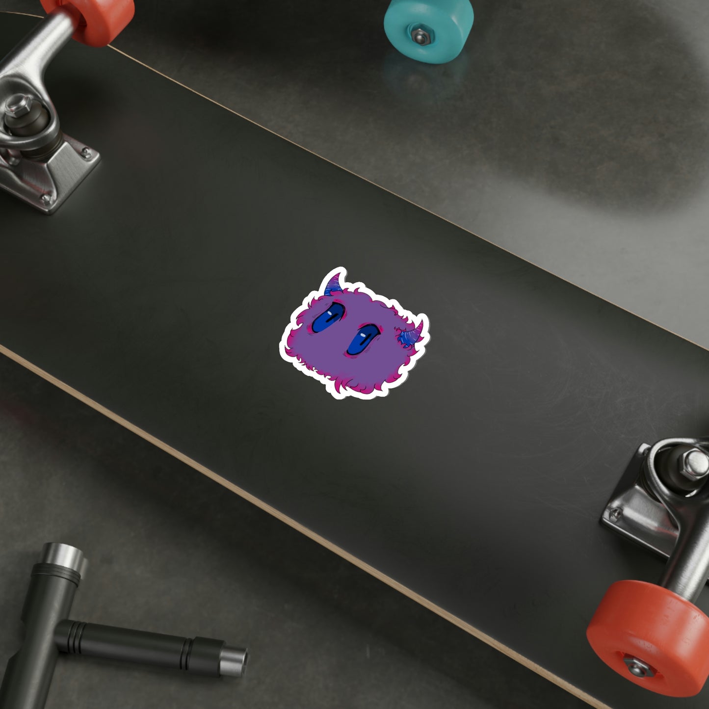 Fluffy Monster Sticker - Bisexual