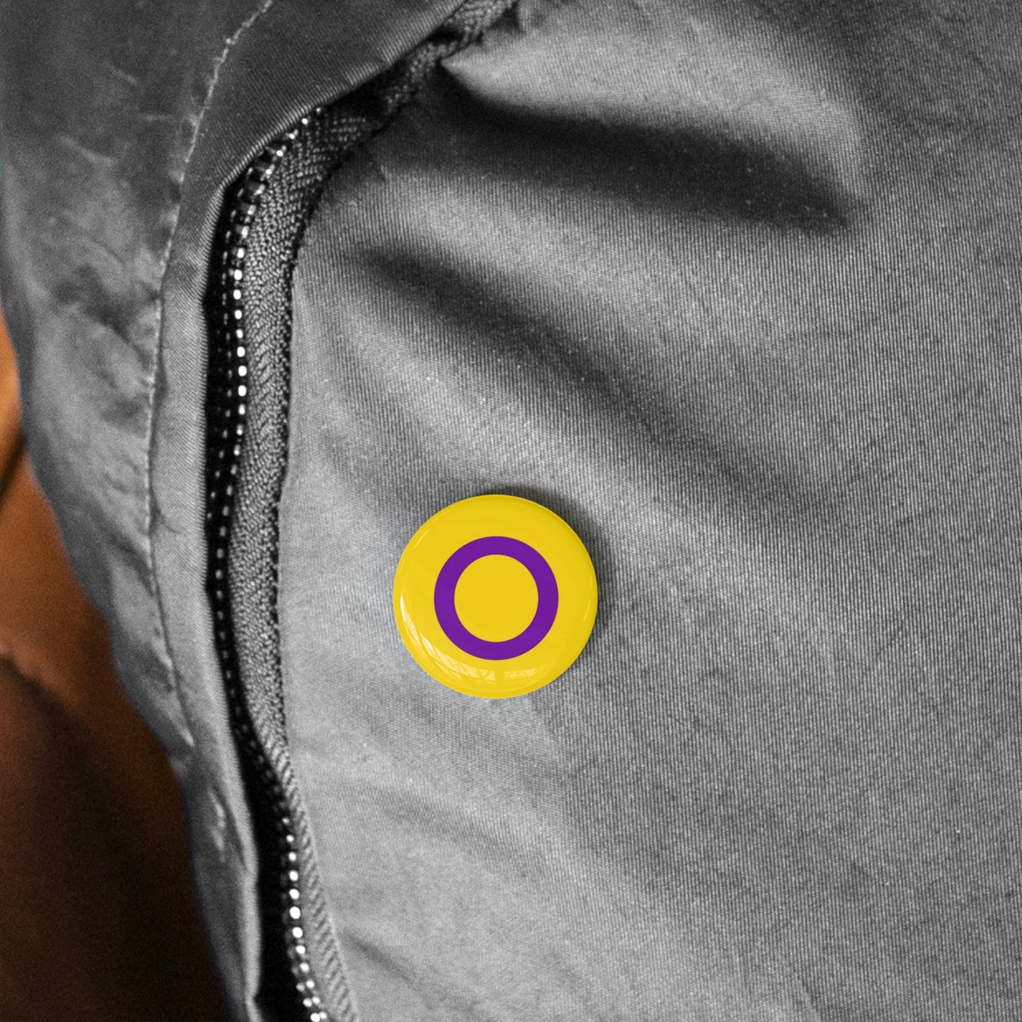 Intersex Pride Flag Round Pins