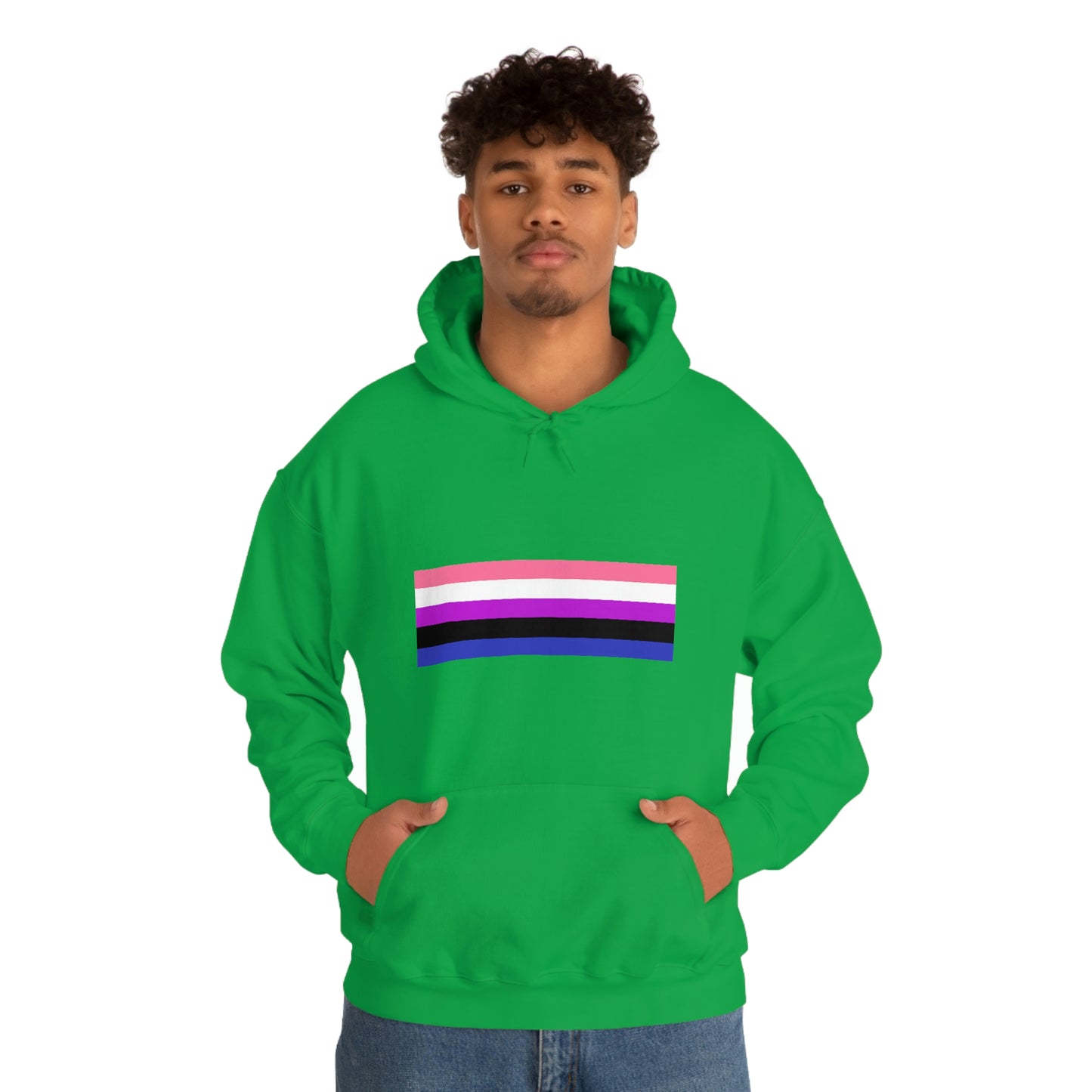 Genderfluid Flag Hooded Sweatshirt