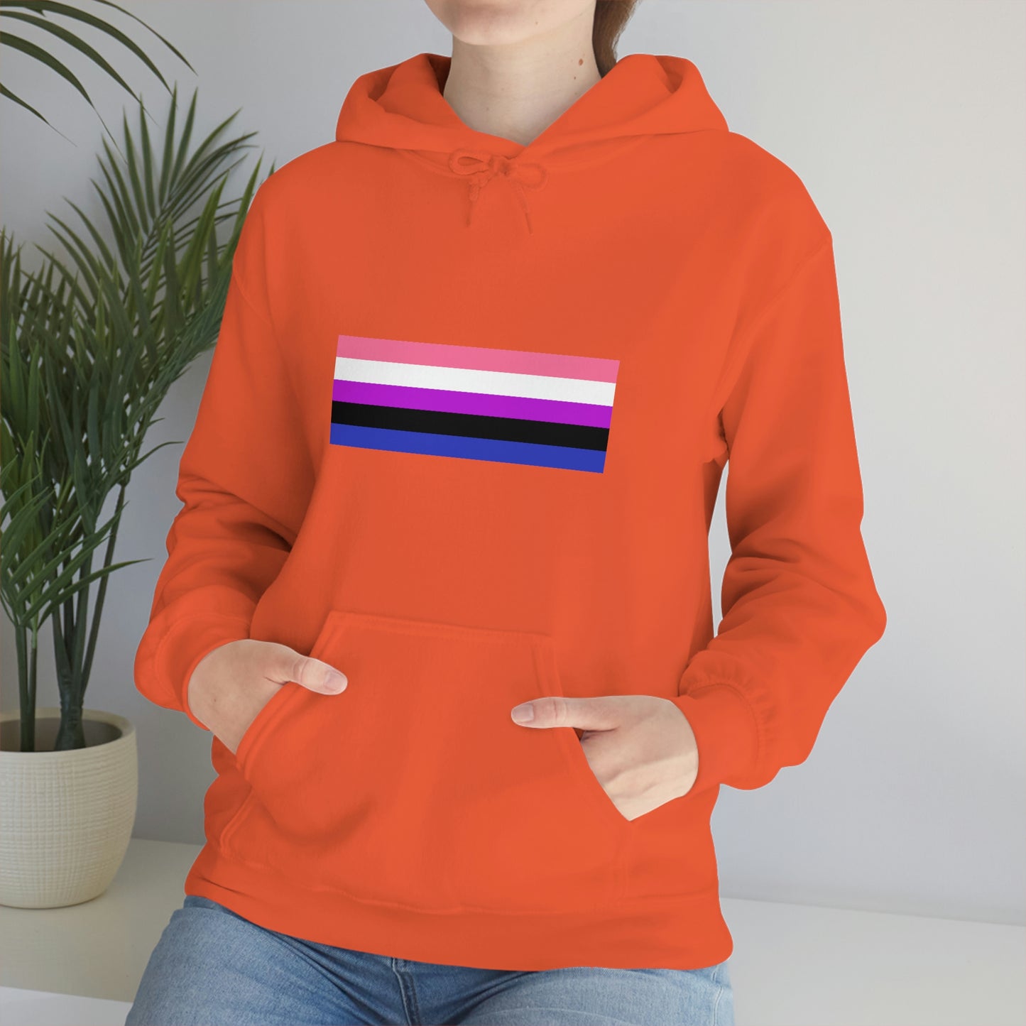 Genderfluid Flag Hooded Sweatshirt