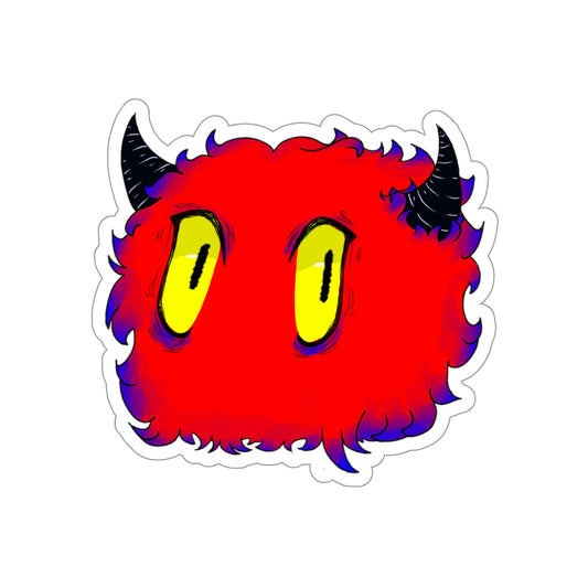 Fluffy Monster Sticker - Polyamorous