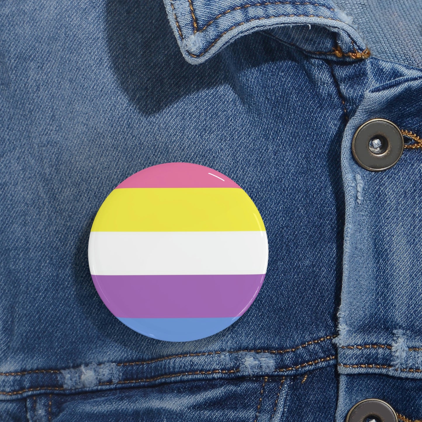 Bigender Pride Flag Round Pins