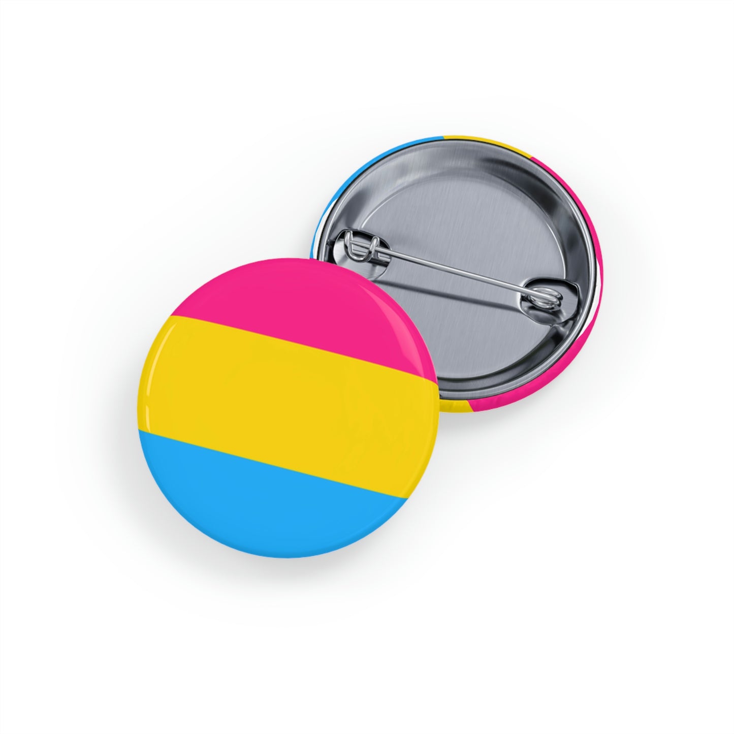 Pansexual Pride Flag Round Pins