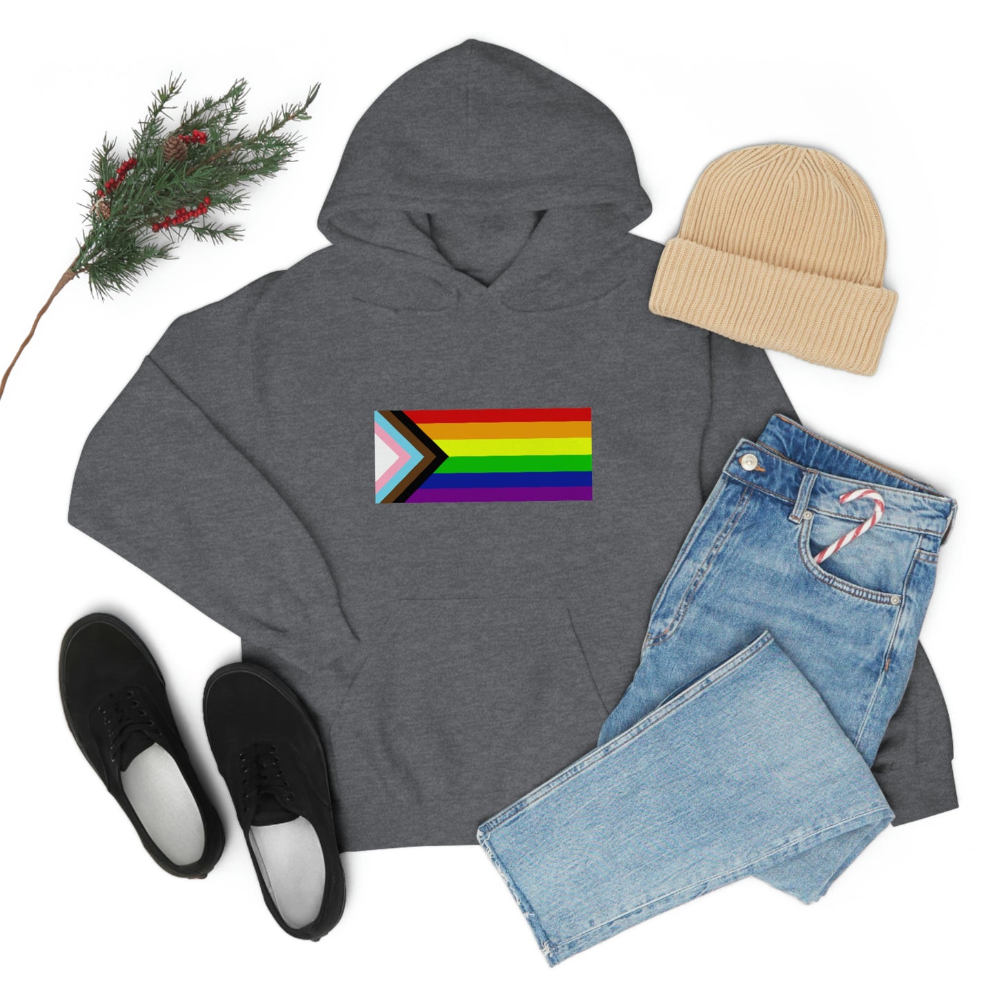 Progress Pride Flag Hooded Sweatshirt