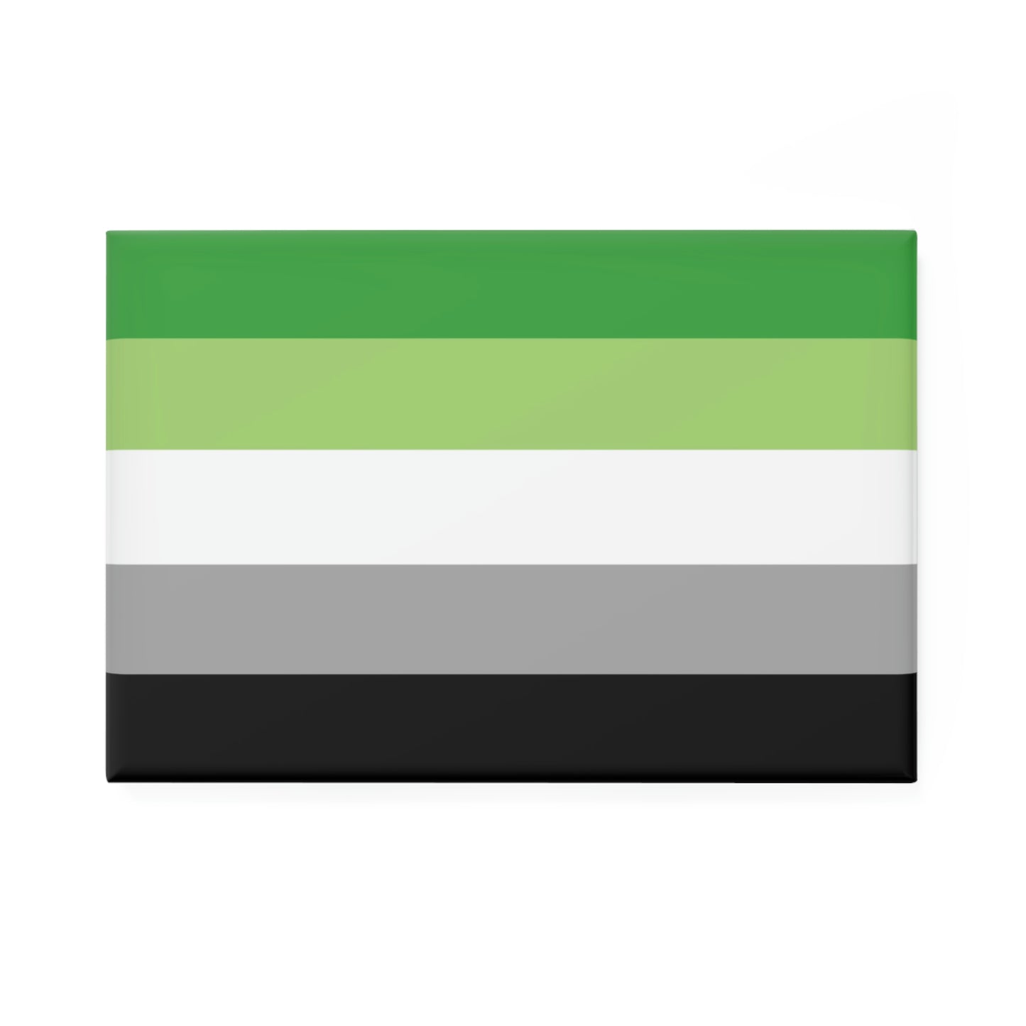 Button Magnet, Aromantic Pride Flag