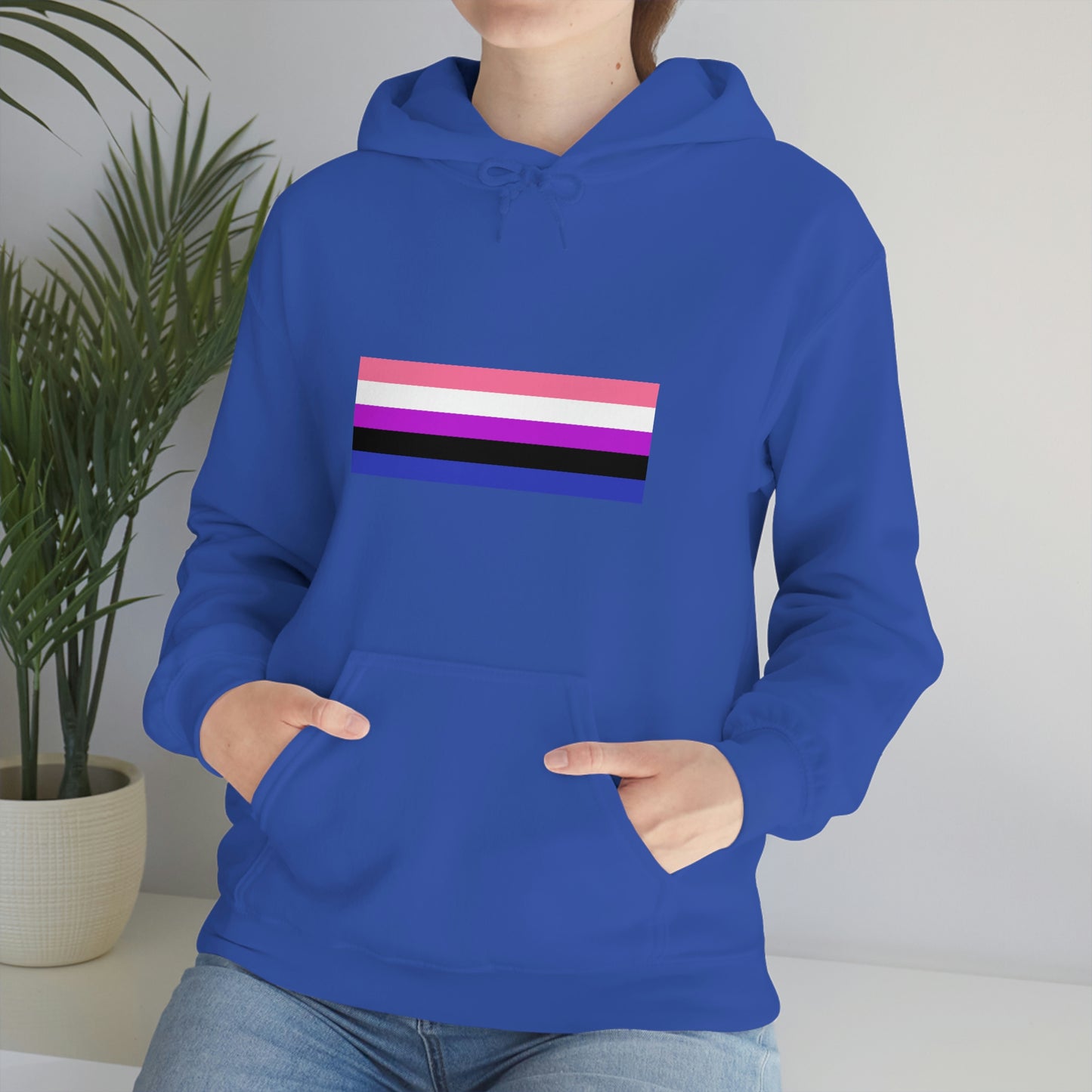 Genderfluid Flag Hooded Sweatshirt