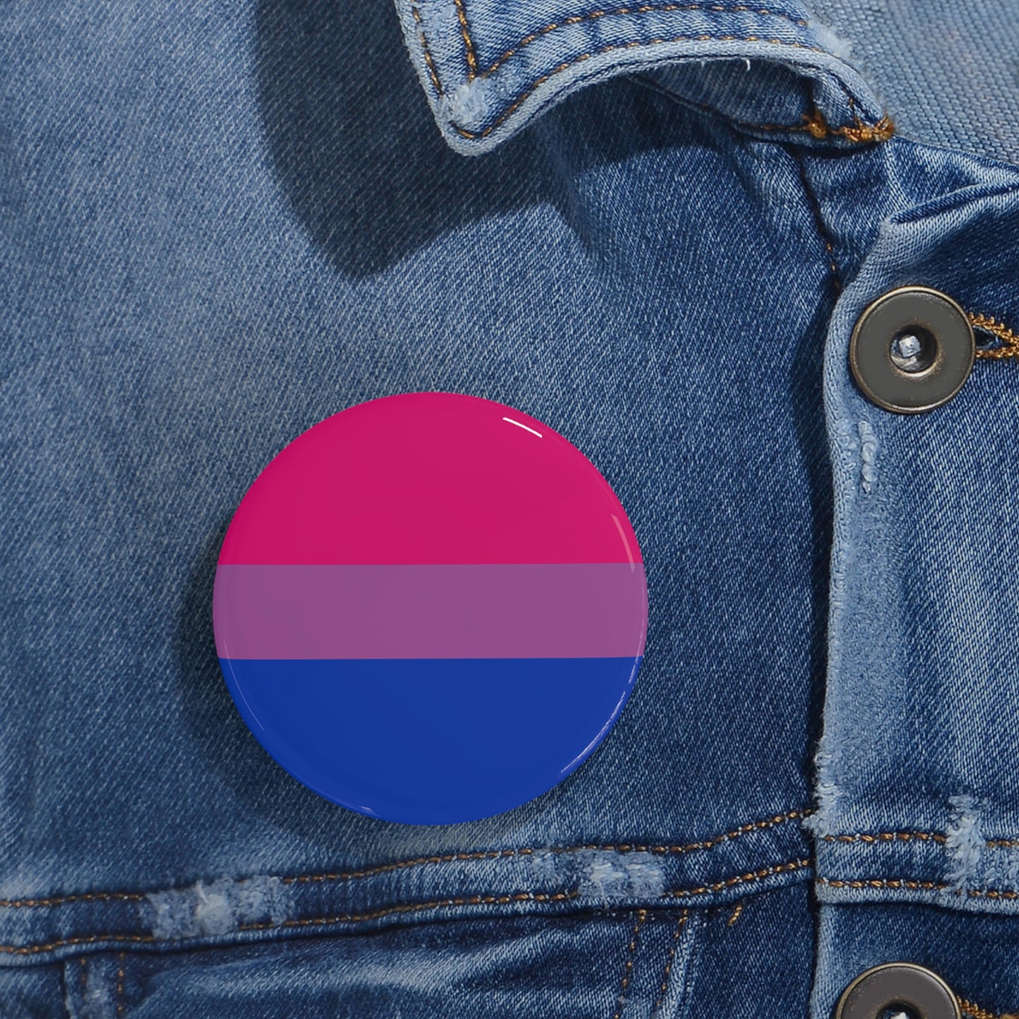 Bisexual Pride Flag Round Pins