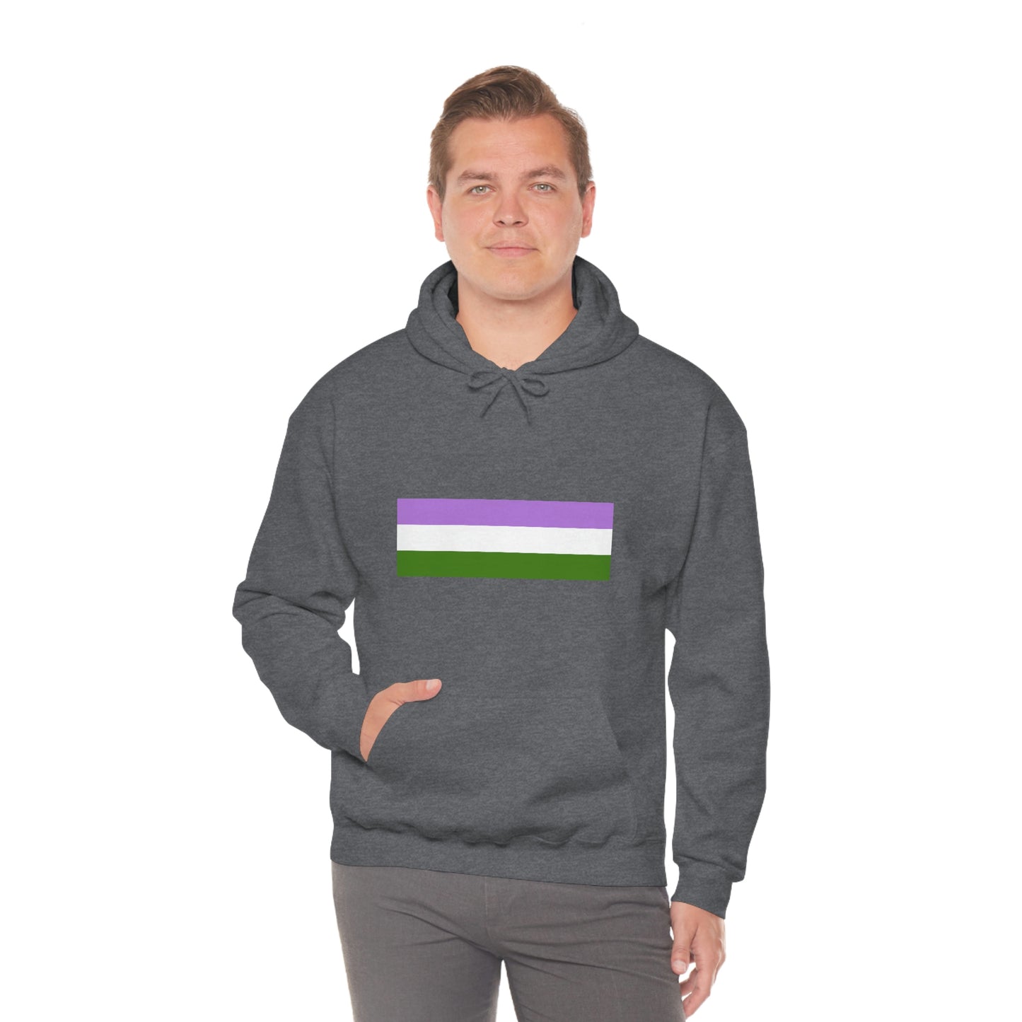 Genderqueer Flag Hooded Sweatshirt