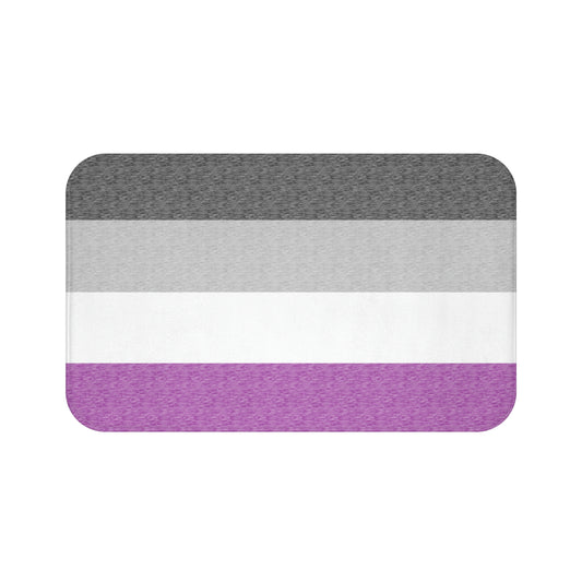 Asexual Flag Bath Mat, pencil crayon colours