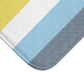 Aroace Flag Bath Mat, pencil crayon colours