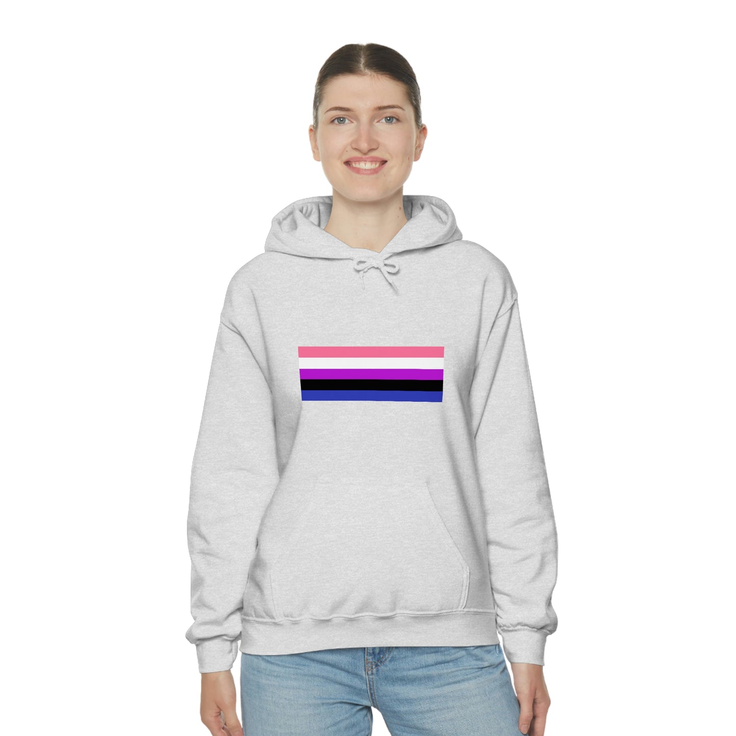 Genderfluid Flag Hooded Sweatshirt